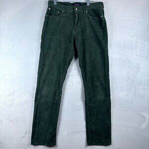 Vintage Lucky Brand Men's Corduroy Jeans 410 Athletic Slim Green Size 31/32